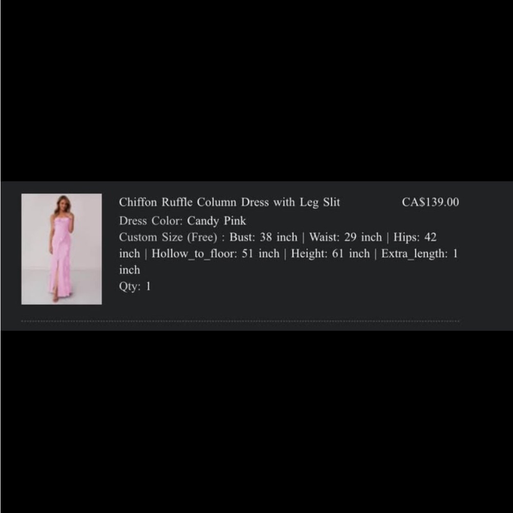 Azazie Formal Dress (Size fits a S/M) - Picture 3 of 3